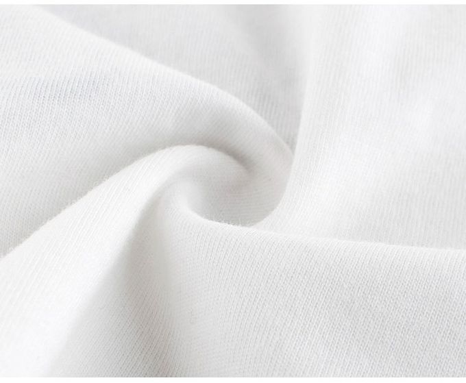 短袖棉T-潮流小標籤-白色