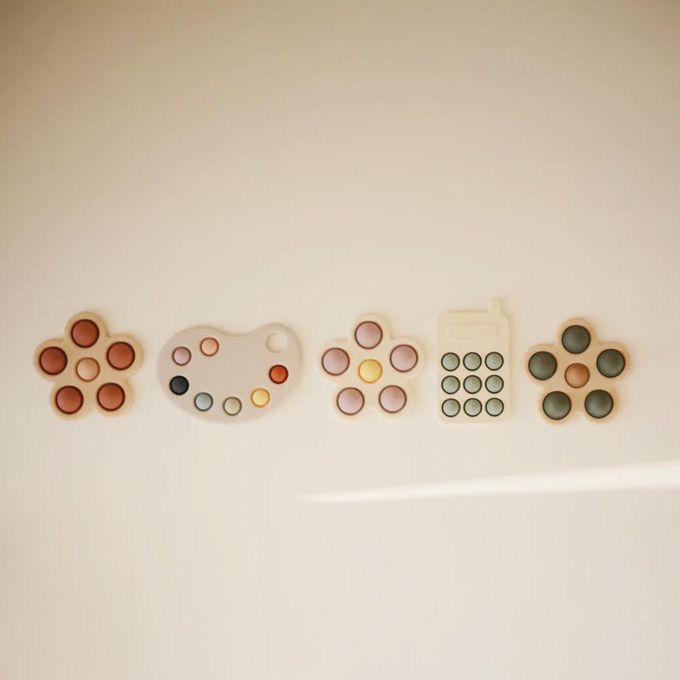 美國 Mushie - 調色盤按壓玩具