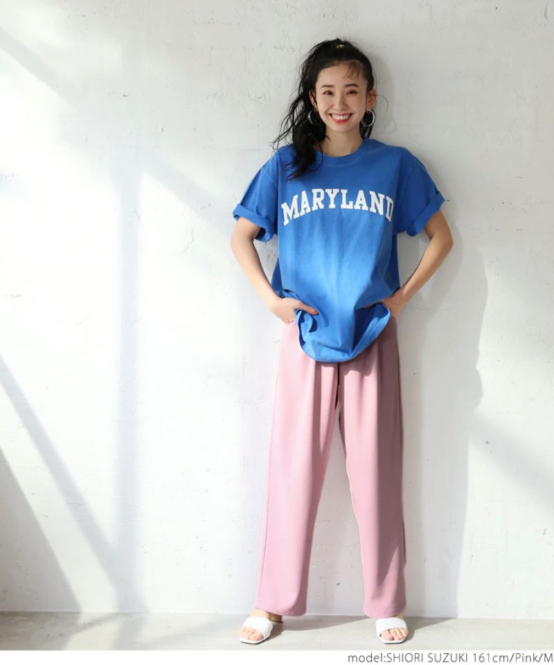 日本 COCA - 後腰鬆緊西裝寬褲-深灰