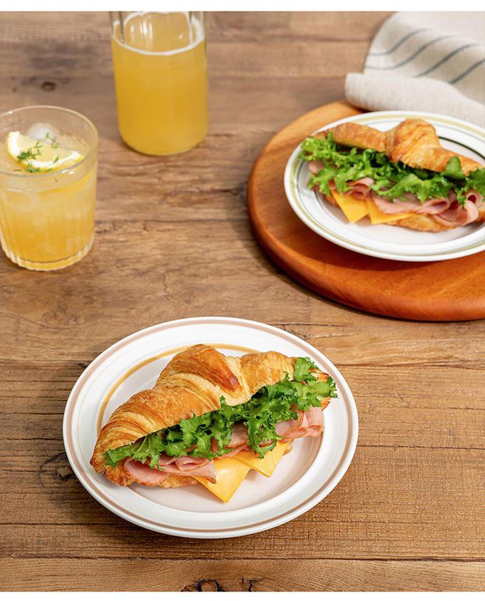 韓國 SSUEIM - RETRO系列極簡ins陶瓷淺盤2件組17cm (橘色)