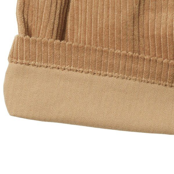 日本西松屋 - 燈芯絨前口袋短褲-咖啡