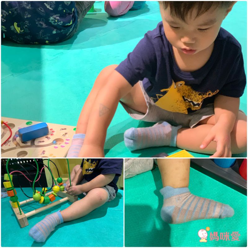 minihope美好的親子生活 - 抗菌除臭中筒襪(親子襪)-黑面琵鷺-灰