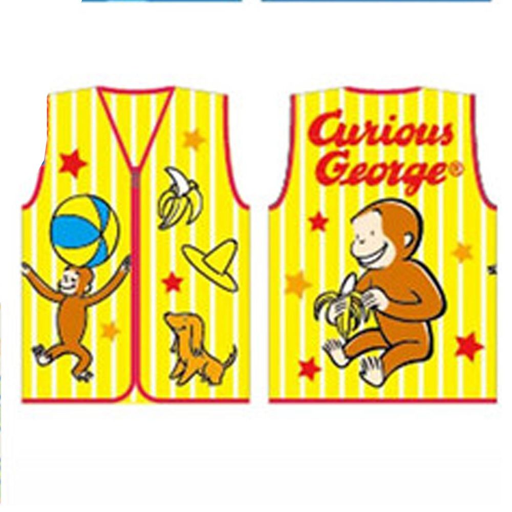 日本服飾代購 - 卡通厚刷毛保暖背心-喬治猴