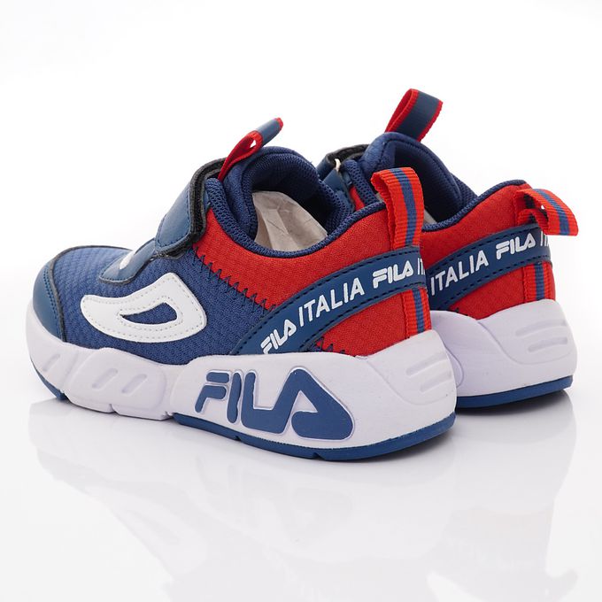 FILA - 流線慢跑運動鞋-2-J436X-321藍紅(中大童段)-運動鞋-藍紅
