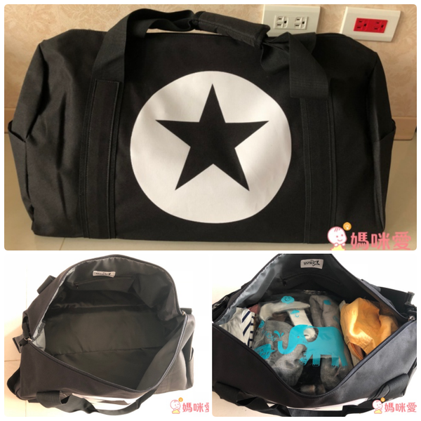 韓國 BESSON JOUJOU - 星星閃亮 LED 包-深黑色