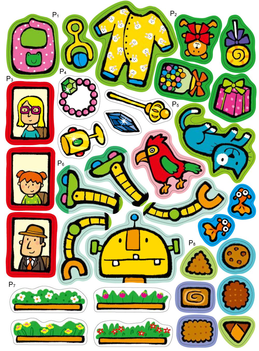 双美生活文創 - 5Q益智貼紙書：小豬愛跳舞