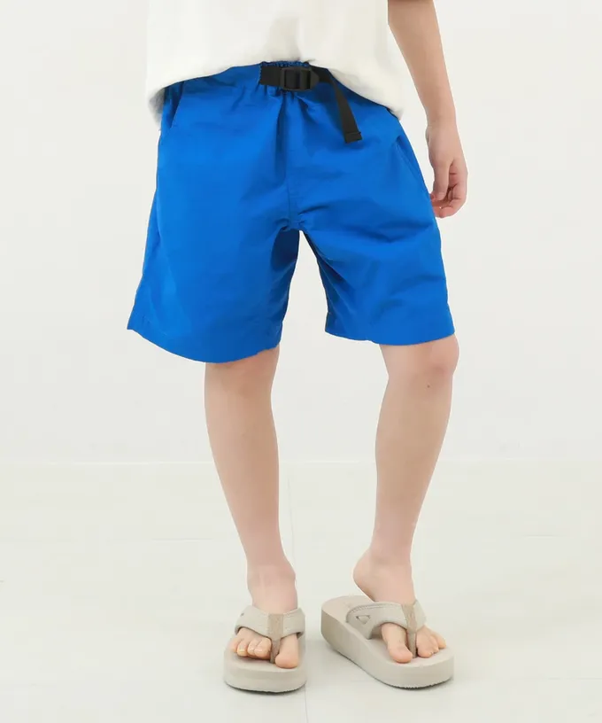 日本 devirock - 水陸二用 帥氣束腰玩水五分褲-亮紫