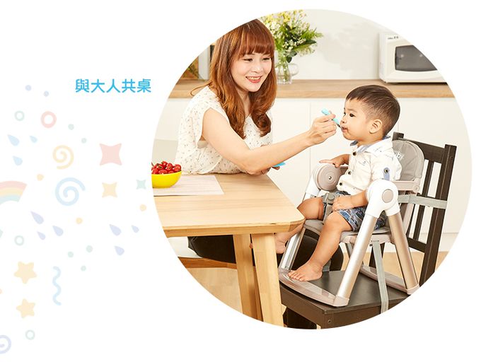 Nuby - 可攜兩用兒童餐椅-蒙布朗