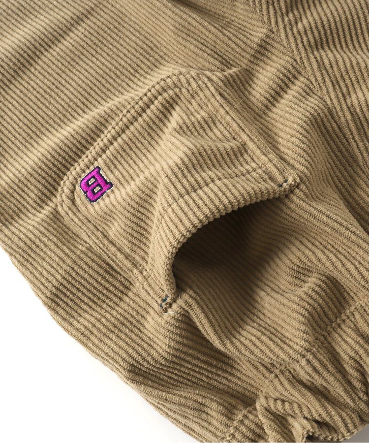 日本 BREEZE - 燈芯絨裏起毛保暖長褲-粉紅