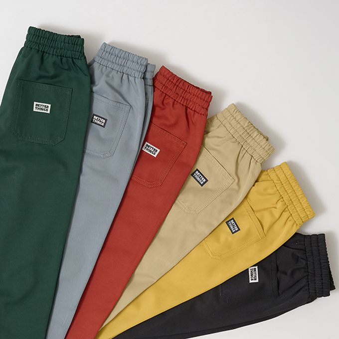 日本 b-ROOM - 挺版舒適廓形長褲-黑