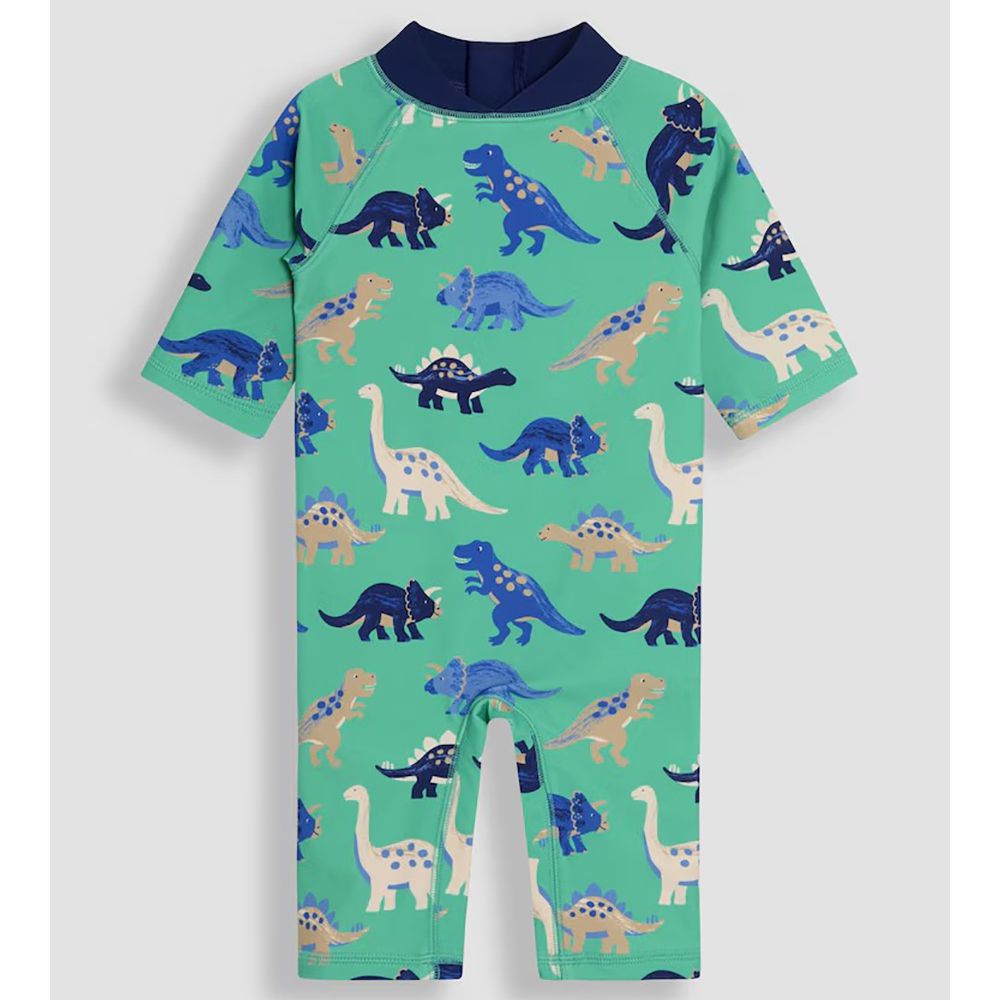 嬰幼兒/兒童連身式防曬泳裝-恐龍