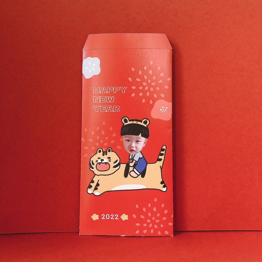 年年.studio - 紅包袋-飛虎騰達(一寶) (H18xW9cm)-7入/袋