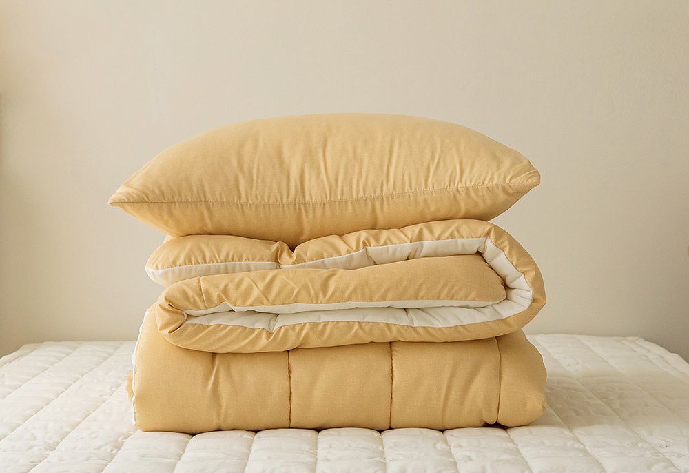 韓國 Maatila - 可水洗超細纖維棉花糖棉被-香橙蒟蒻