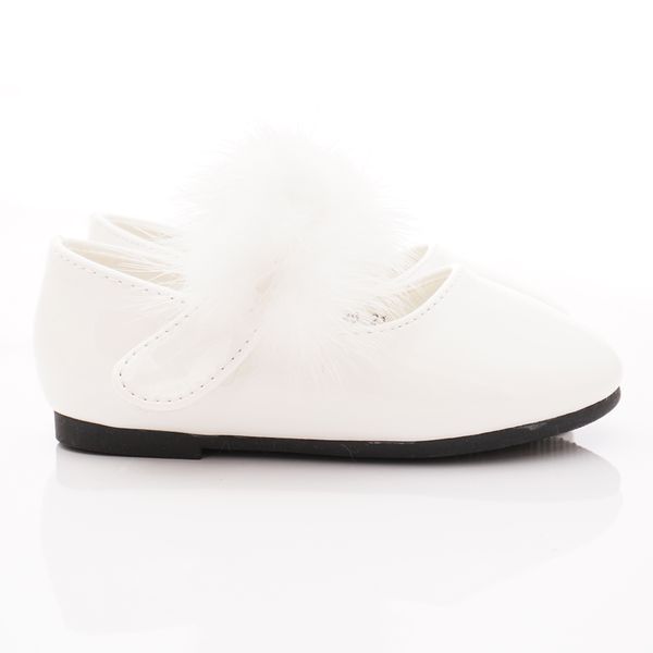 PV日式私藏 - 專櫃童鞋-氣質毛毛公主鞋款(寶寶段)-白