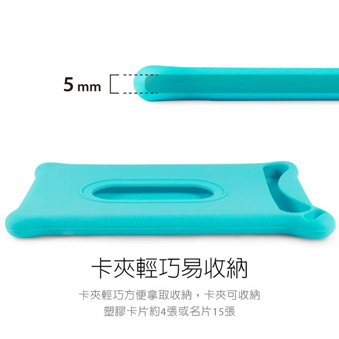 Bone 蹦克 - 頸掛繩卡套-喵喵貓-黑色