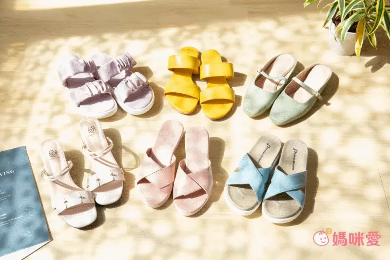 韓國 PINKELEPHANT - 編織H字拖鞋(5cm)-淺杏