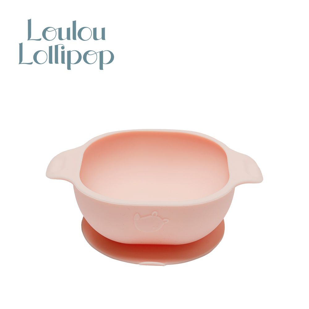 Loulou Lollipop - 加拿大 可愛動物矽膠吸盤碗-甜心粉