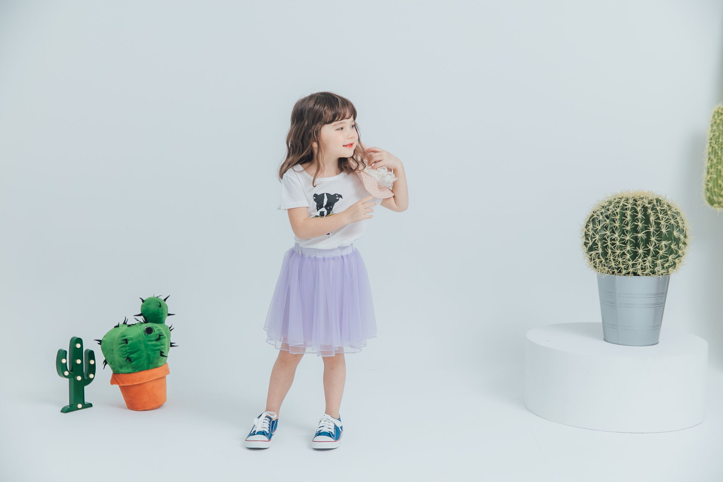 Peachy - 北鼻款*獨家訂製綿柔空氣紗裙-短裙款-溫柔灰