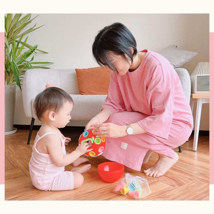 YOUrs - 棉甜連身哺乳裙-桔梗紫 (F碼)