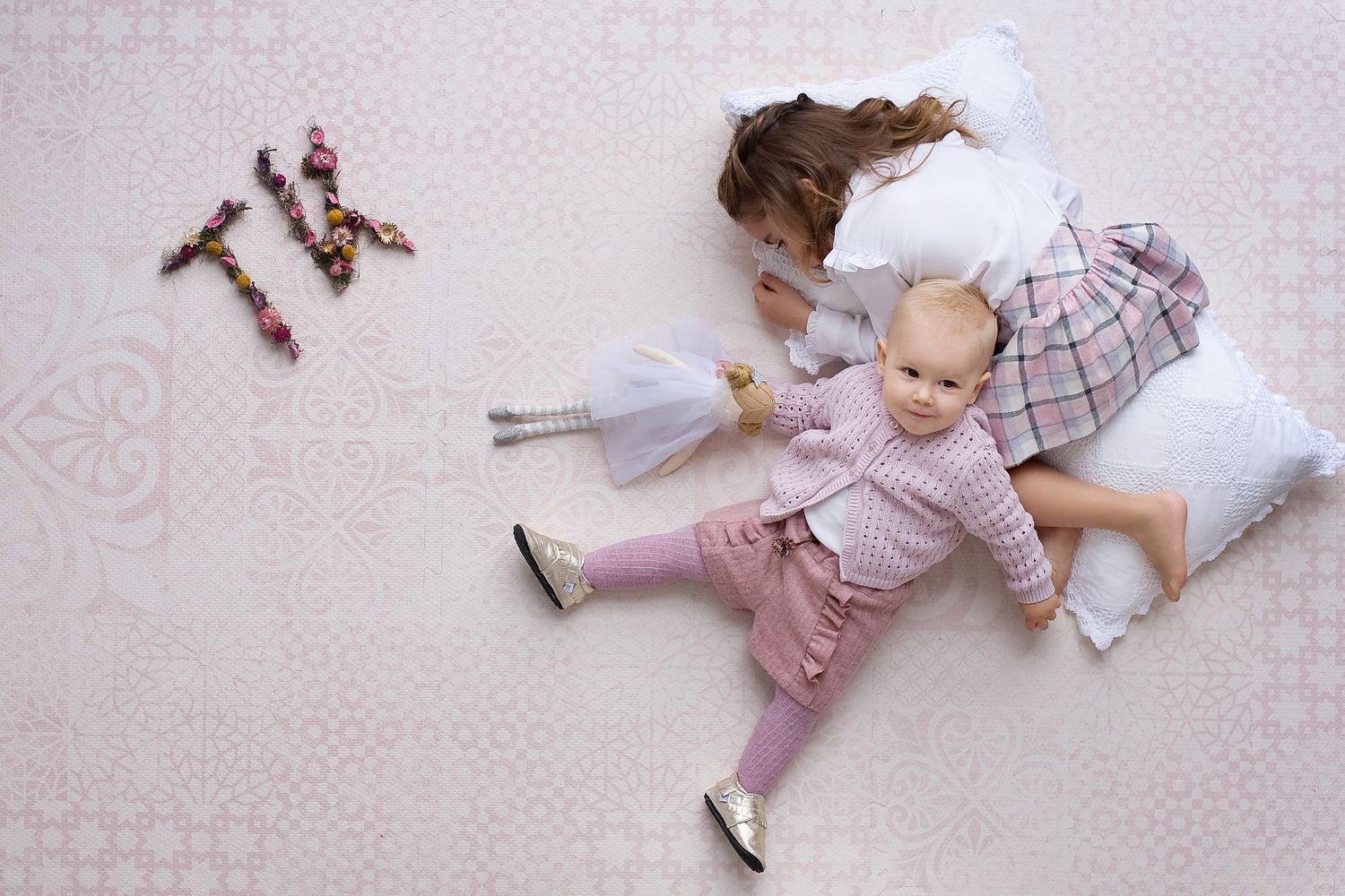 德國 toddlekind - 波斯風系列遊戲地墊-柔和粉-一組6片