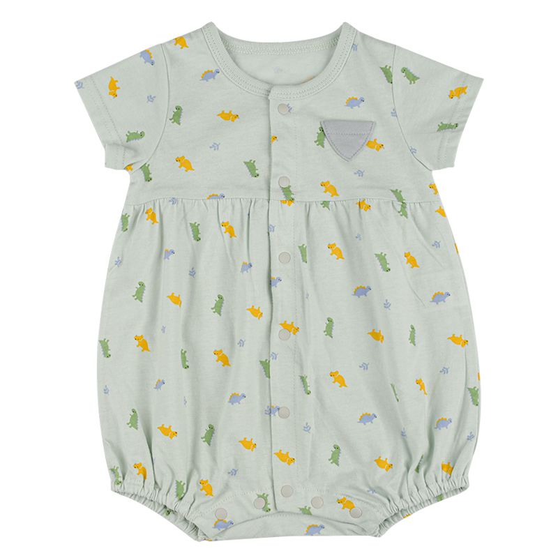 akachan honpo - 短袖兔裝-恐龍-淺藍色