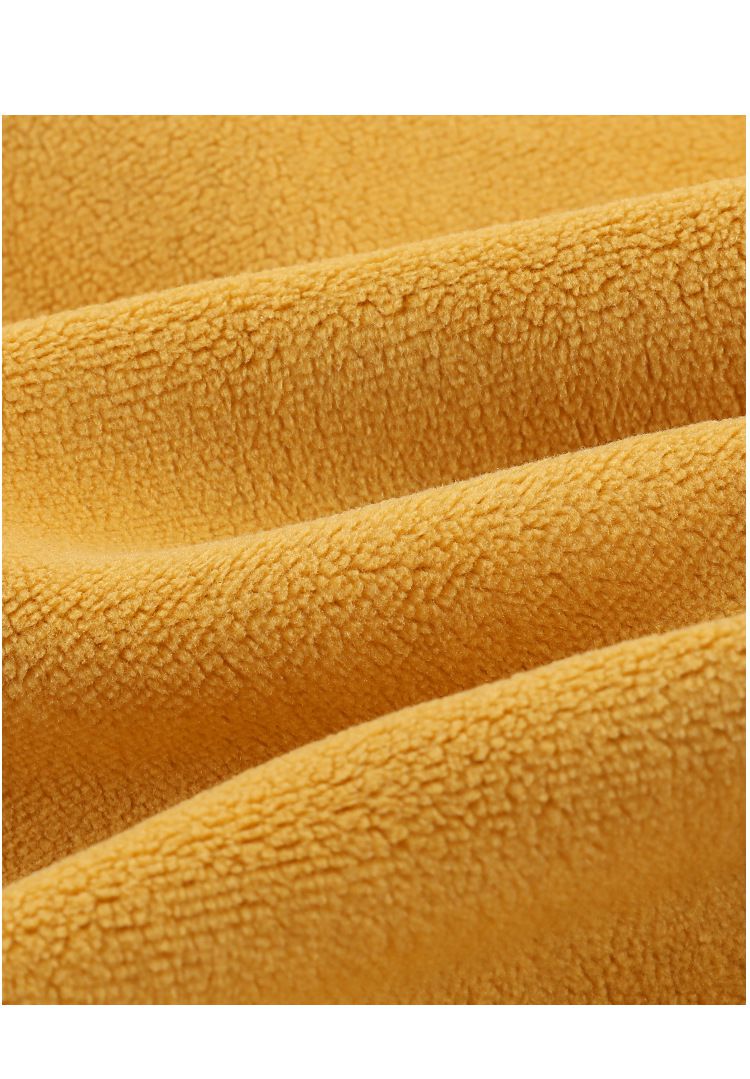 雙面搖粒絨造型外套-鯊魚-黃色