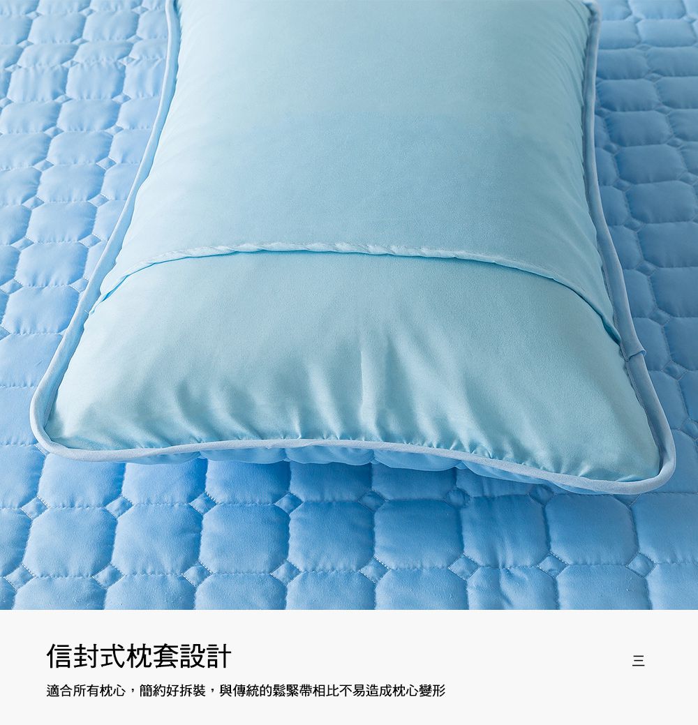 MIGRATORY 媚格德莉 - 100%高效防水透氣保潔枕套-2入-藍色 (50x75cm)