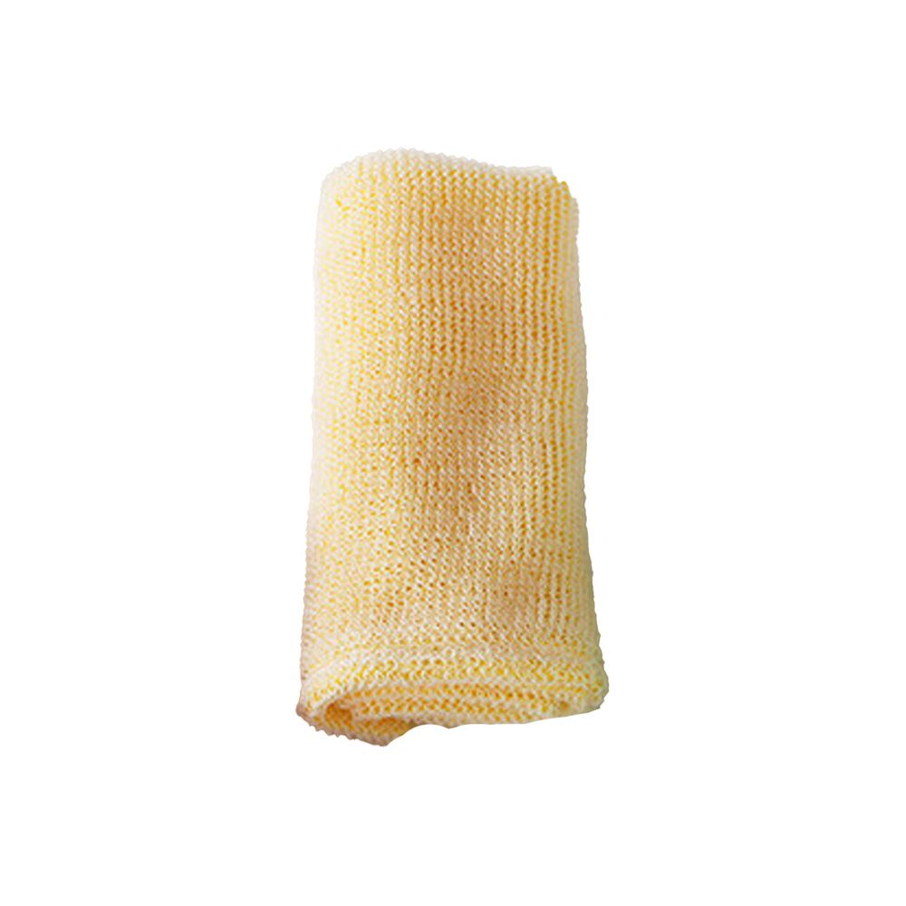 日本 MARNA - 日本製 奶油泡泡搓澡巾-1.2倍起泡力-黃 (約25x90cm)
