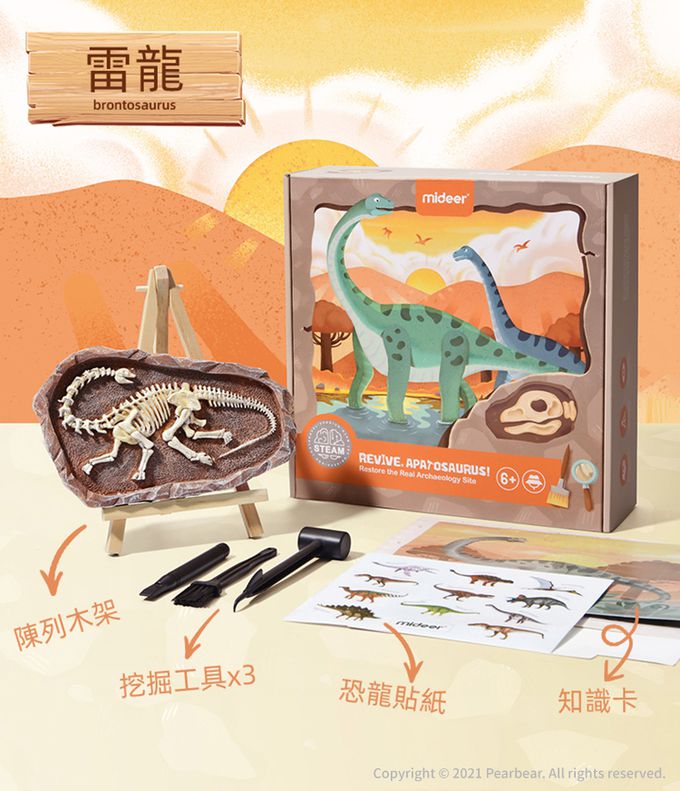 MiDeer - 考古挖掘套組-雷龍