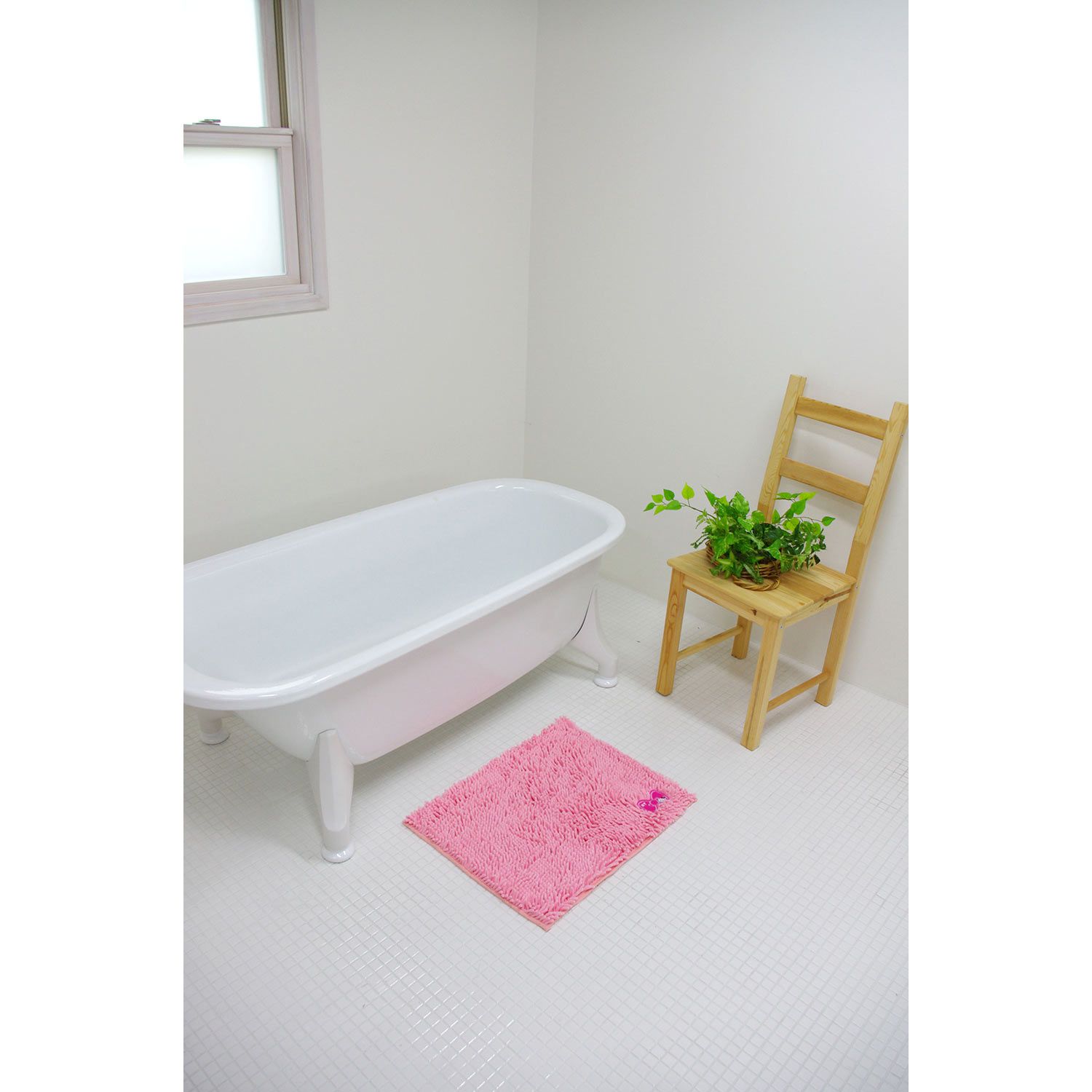 日本千趣會 - 三麗鷗長毛吸水腳踏墊(浴室/玄關/房門)-美樂蒂-條紋