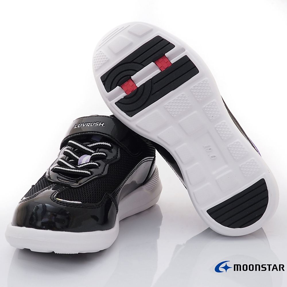 Moonstar日本月星 - 月星機能防水運動鞋(中大童段)-運動鞋-黑