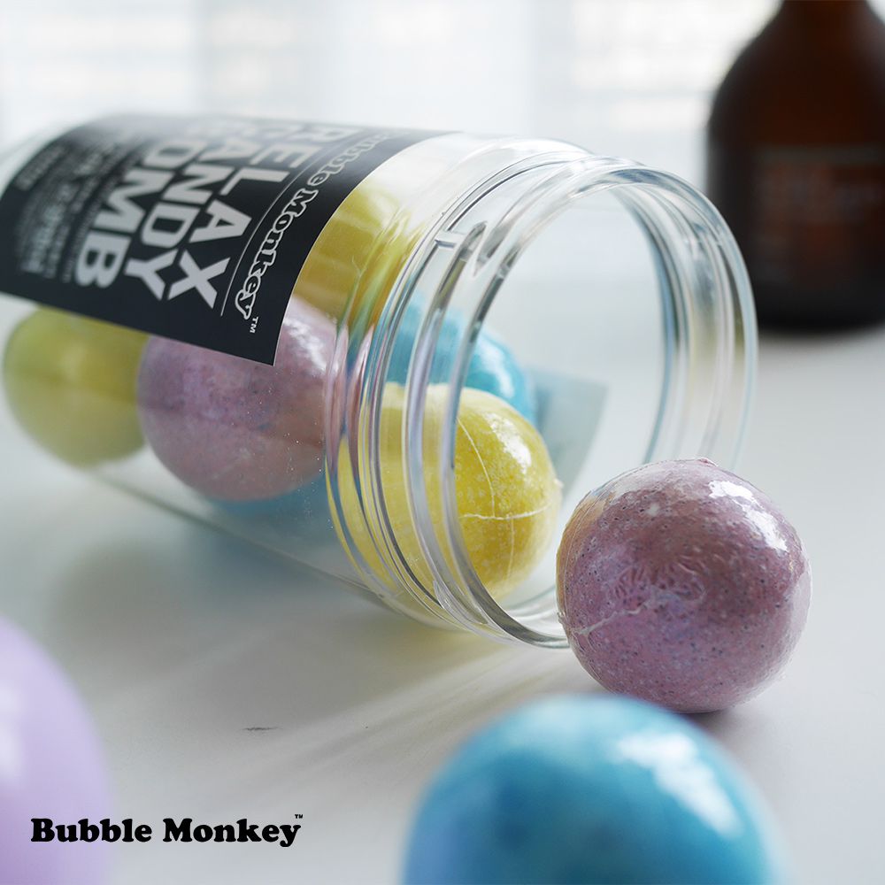 CANDY BOMB 碳酸浴泡澡球 10入罐裝 - RELAX (涼爽海洋+香甜檸檬+香草薰衣草)