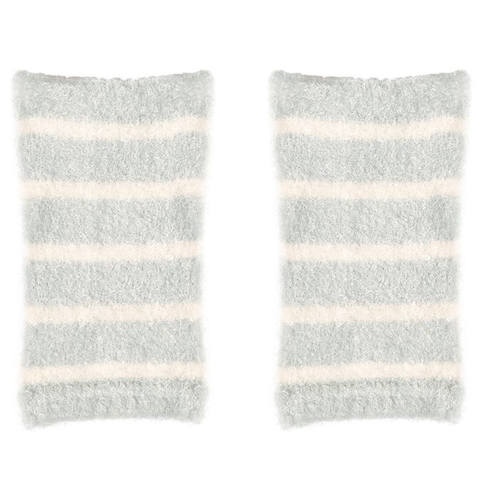 akachan honpo - 蓬鬆腳套-橫紋-灰色 (70～95cm)