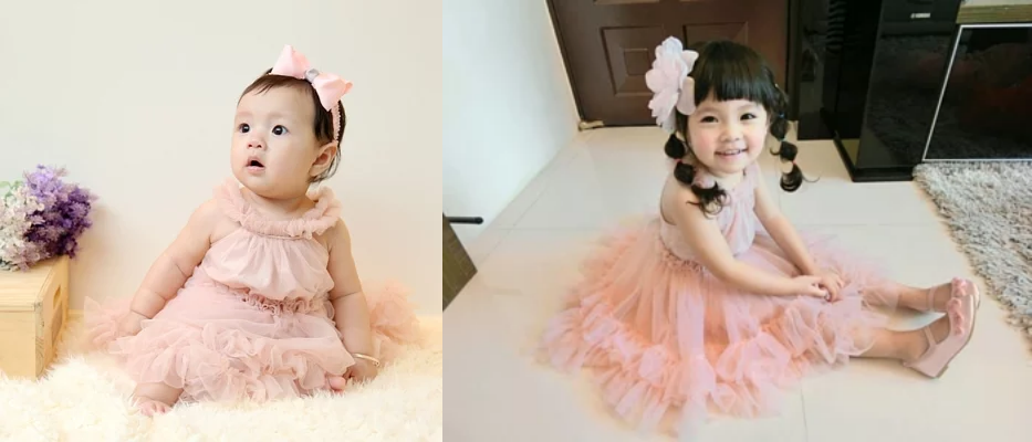 日安朵朵原創❤夢幻雪紡蓬裙