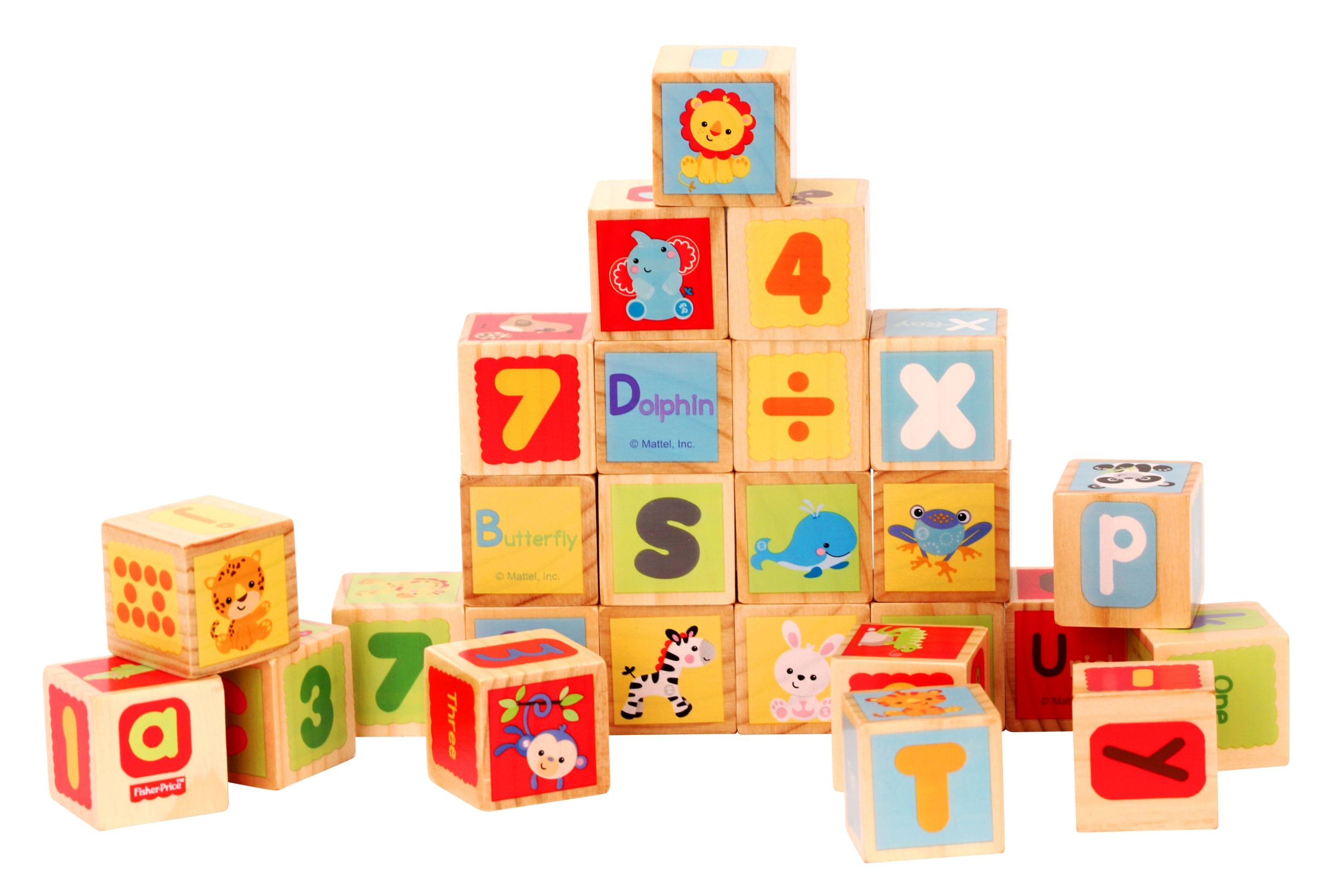 美國Fisher-Price 費雪 - 費雪字母認知學習積木(26PCS)