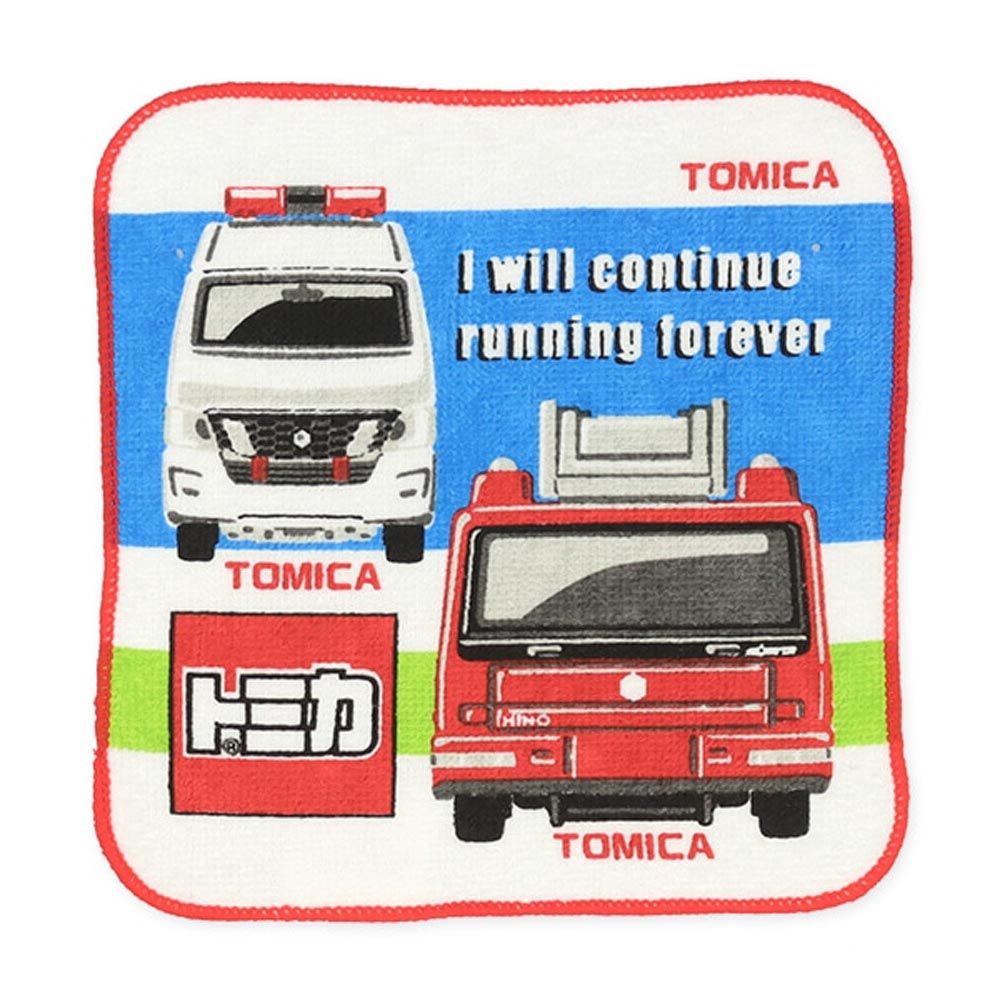 純棉上學擦手巾/手帕(5入組)-帥氣TOMICA (16×16cm)
