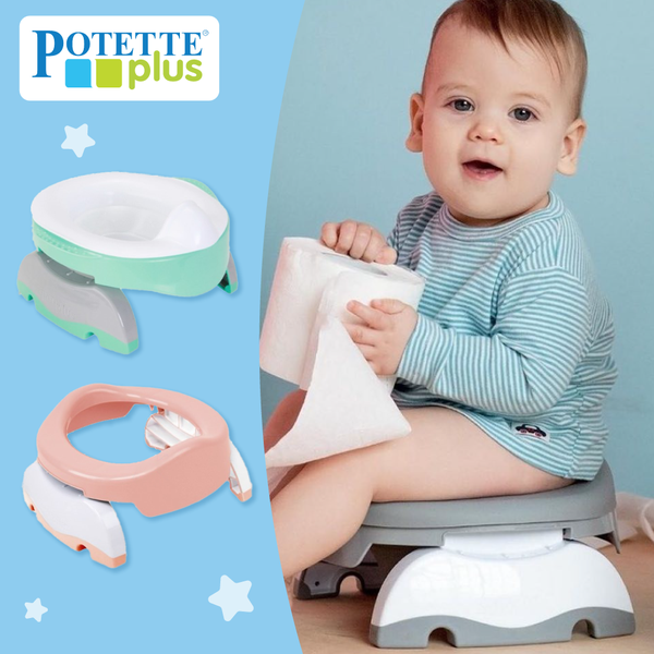 戒尿布不怕外出！一咖四用折疊馬桶【美國 Potette Plus】
