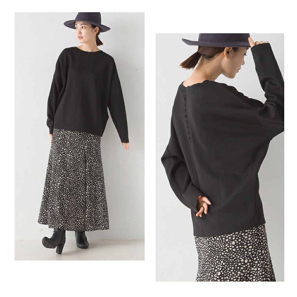 日本 OMNES - 質感包布釦長袖上衣-軍綠