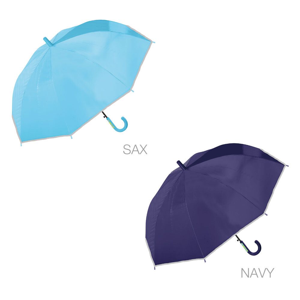 日本中谷 - 抗UV 99%遮光晴雨兩用兒童直傘-素色-水藍 (50cm(身高115-125cm))