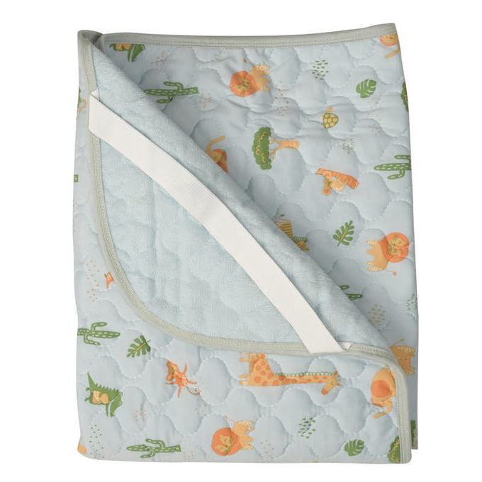 akachan honpo - 涼爽棉質保潔墊-淺藍色 (90×60cm)