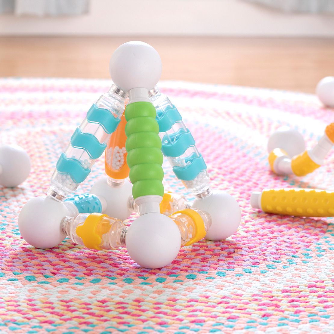 美國 guidecraft - 觸覺磁力綜合積木-70件