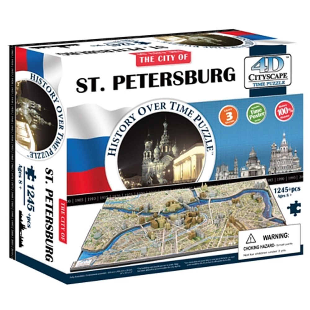 4D Cityscape - 4D-城市拼圖-聖彼得堡-1245片