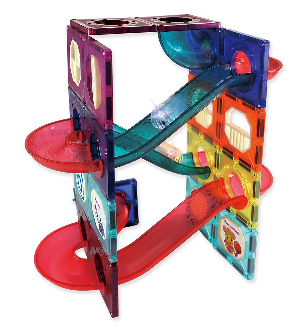 風車圖書 - 極速滾球百變滑道-FOOD超人創意磁力片