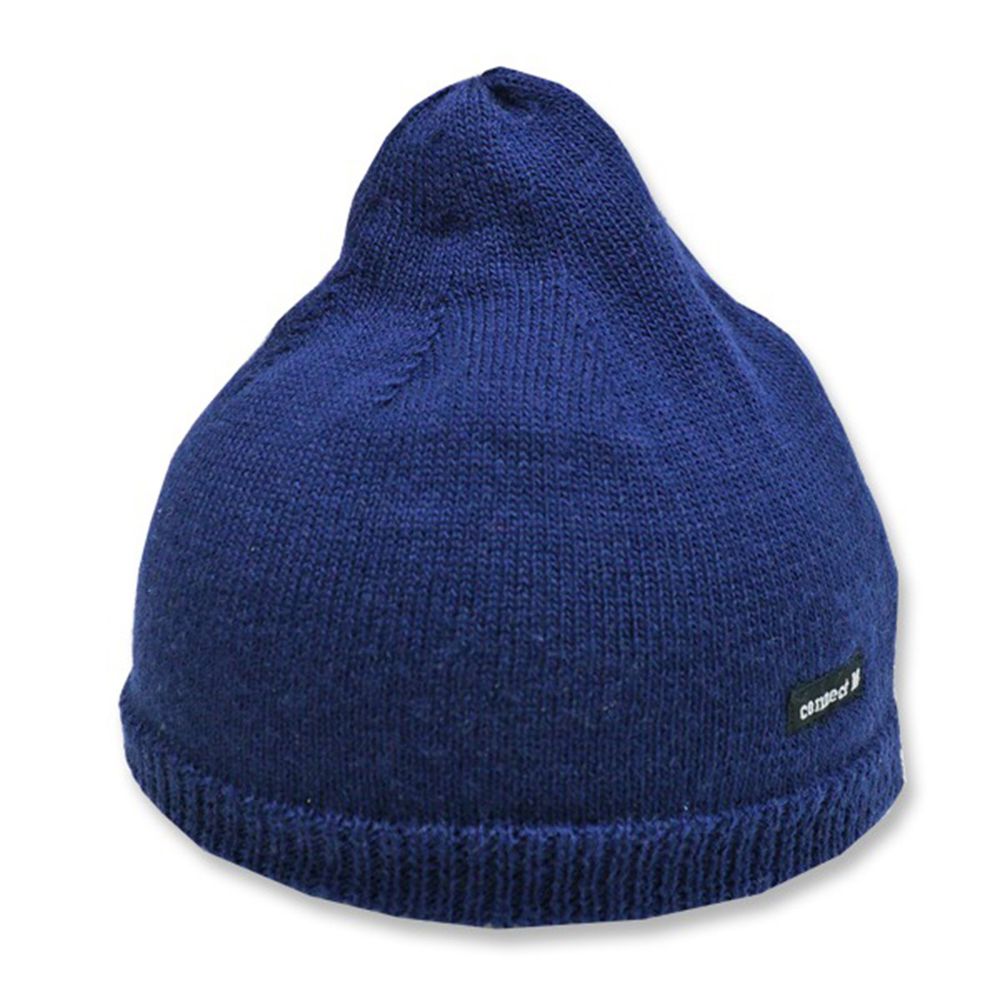 日本 Connect M - 可愛保暖帽-小童款-保暖針織毛帽_海軍藍 (Free size(46~50cm))-CM-6100