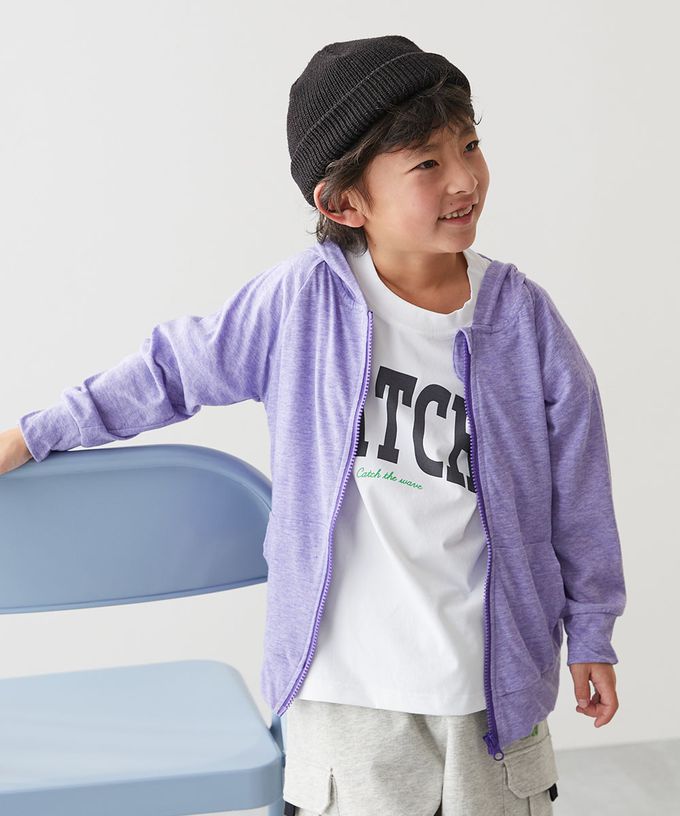 日本 devirock - 90%抗UV 輕薄透氣防曬連帽小外套-亮橘