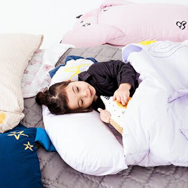 韓國Daby - 大怪獸兒童睡袋-恐龍Dinoy(淺紫) (適用：1~6歲，尺寸：80 x 135 公分 (枕頭 80x32/ 軟墊80x103公分))