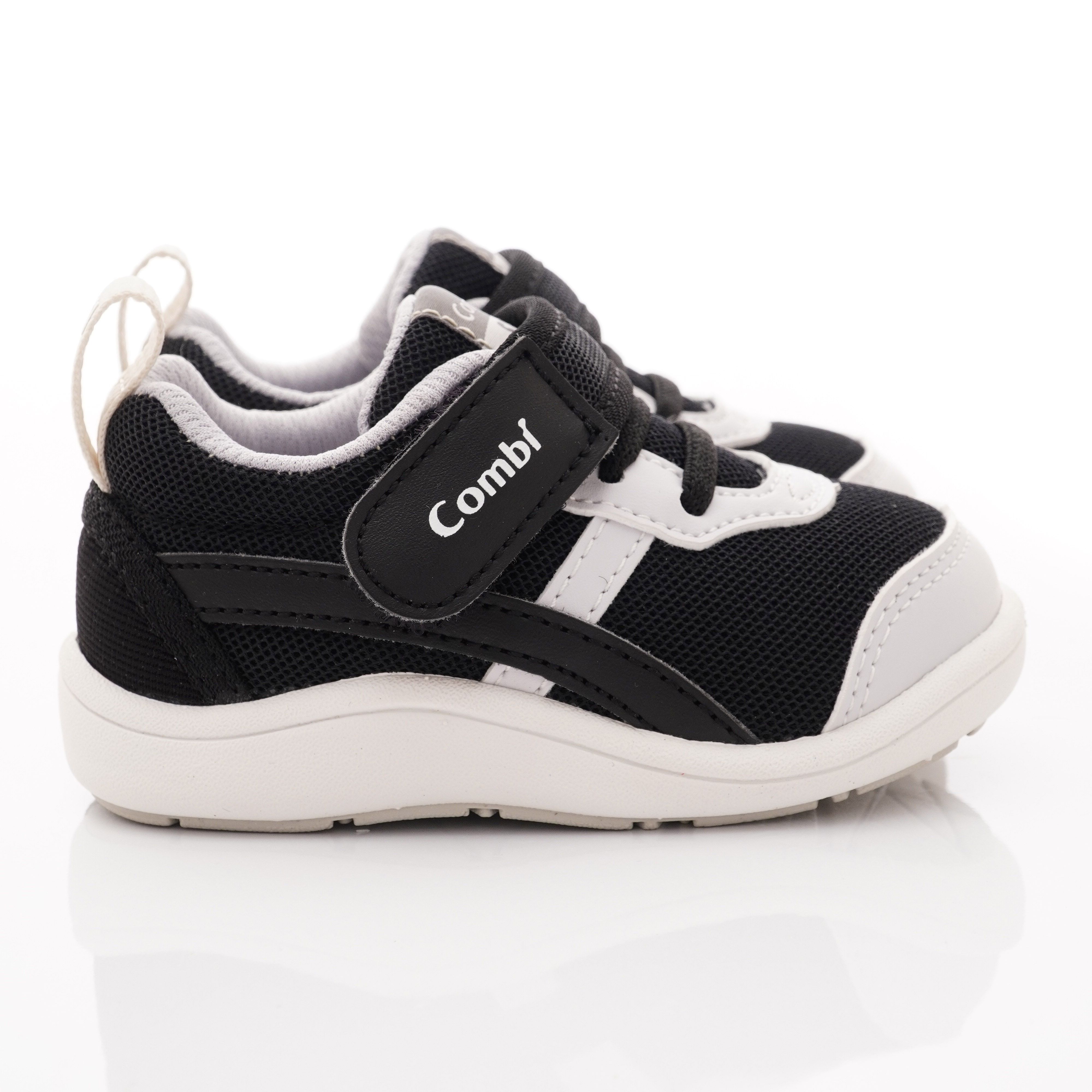 日本 Combi - 學步鞋/機能童鞋-NICEWALK 醫學級成長機能鞋(寶寶段)-黑