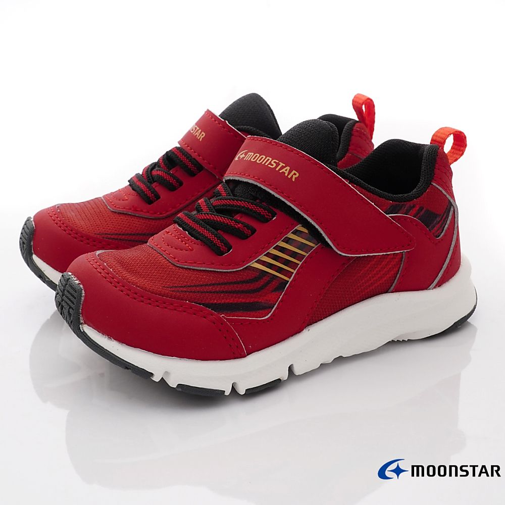 Moonstar日本月星 - 穩定機能運動款(中小童)-運動鞋-紅
