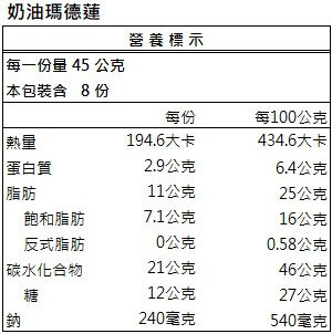 世界廚房 Pistis - 奶油瑪德蓮-360g/包