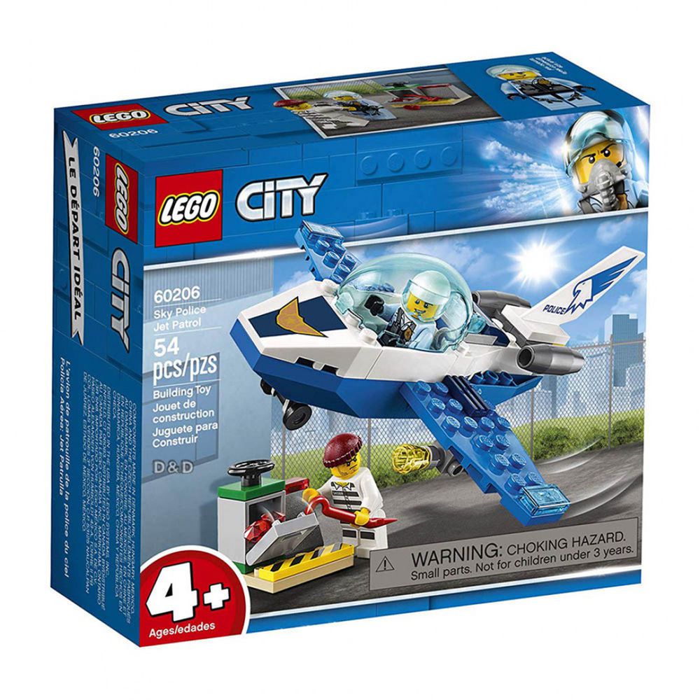 樂高 LEGO - 樂高 CITY 城市警察系列 - 航警巡邏機 60206-54pcs